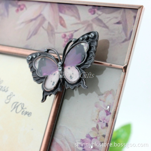 2015 New Fashion Promotion Beautiful Glass Photo Frame Wedding Gifts